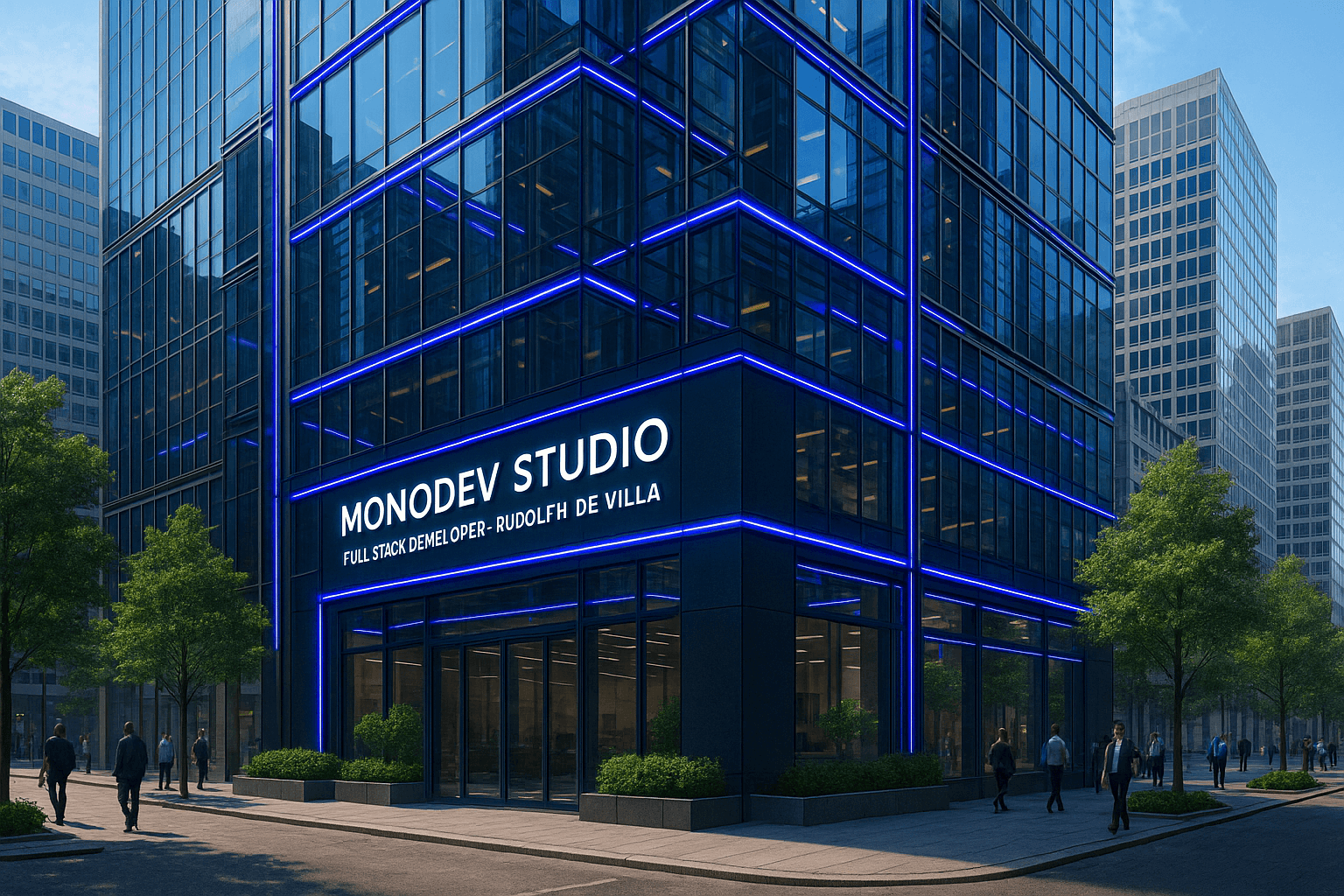 MonoDev Studio workspace illustration